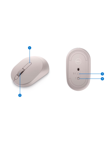 Dell bezdrátová myš MS3320W - Ash pink