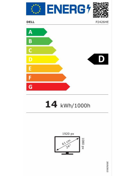 Dell Pro P P2426HE 24" IPS FHD 120Hz 5ms Čierna 3RNBD