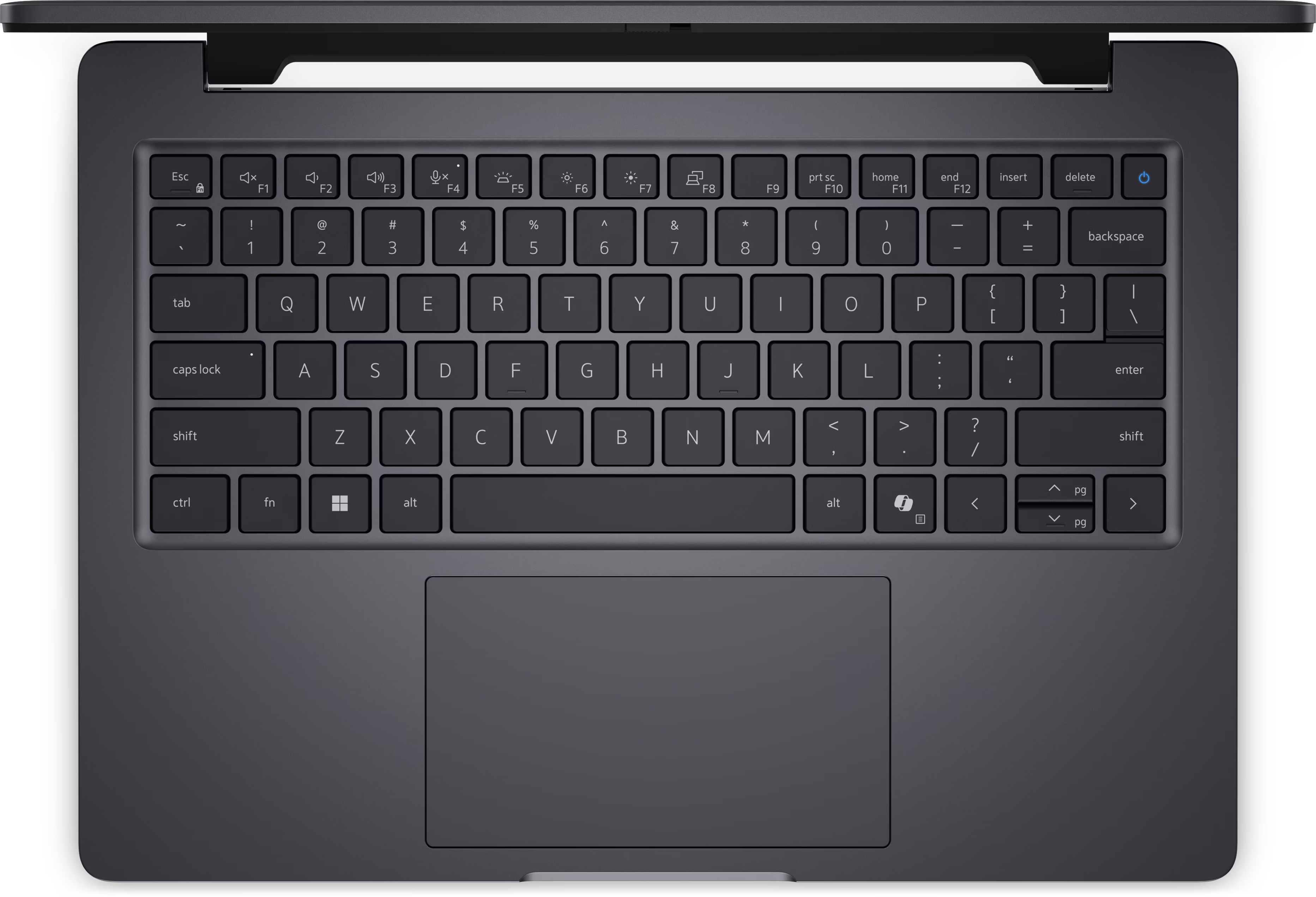 Dell Pro Precision 5 Series 14 Laptop — otvorený notebook v pracovnom uhle 45 stupňov