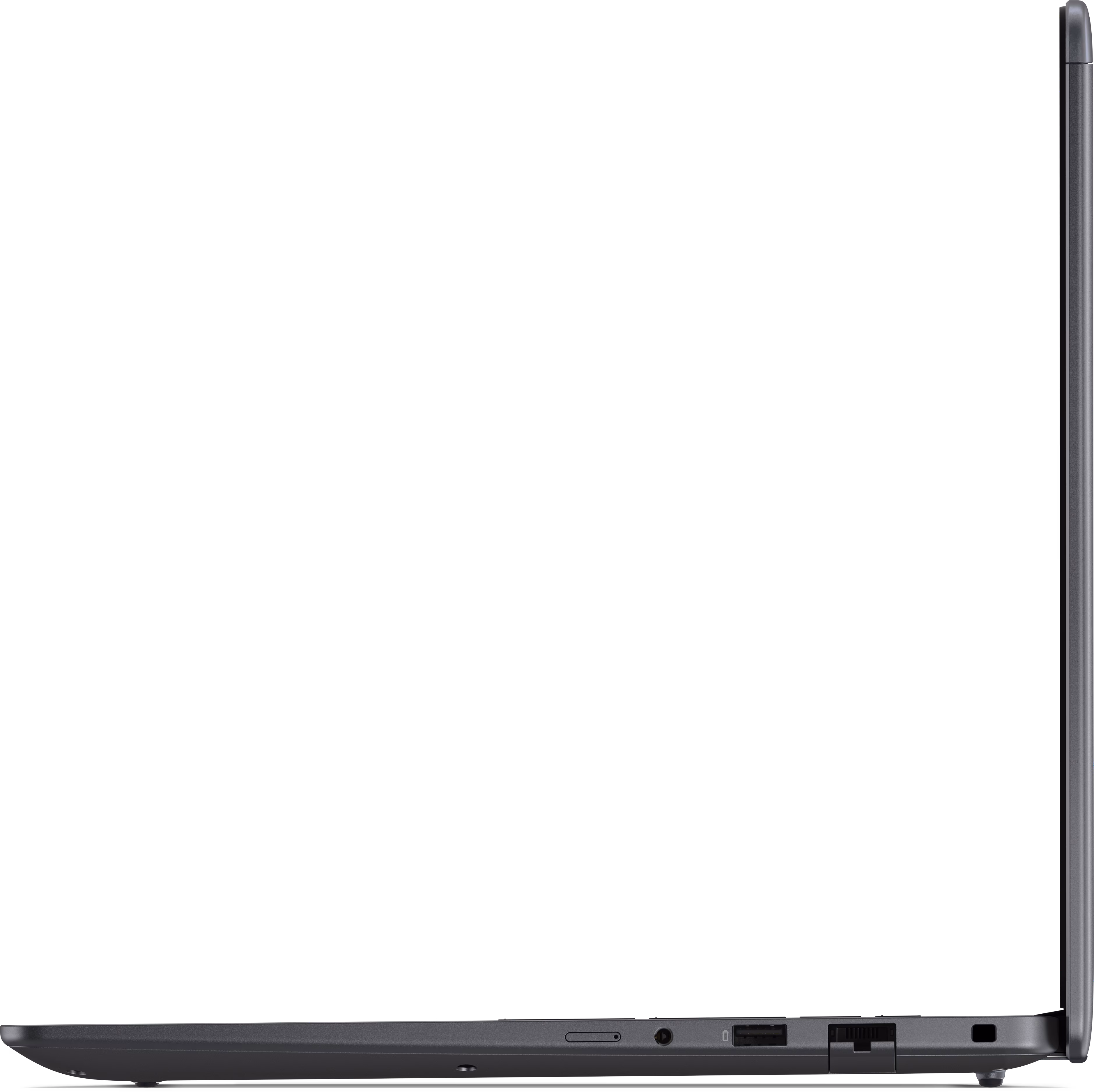 Dell Pro Precision 5 Series 16S Laptop (Intel) — zadná strana s napájacím konektorom a Thunderbolt portami