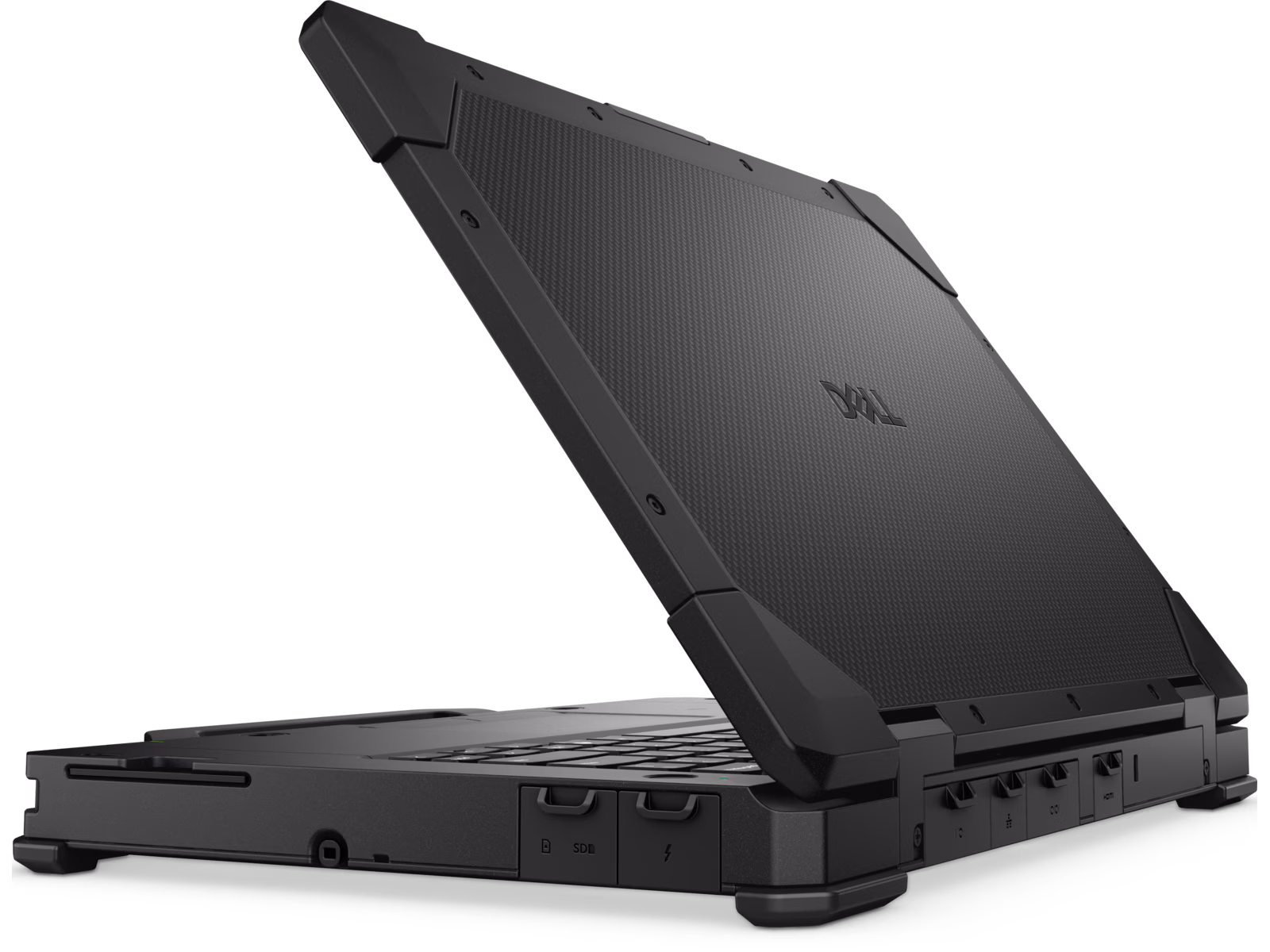 Dell Pro Rugged 14 Laptop — spodný kryt s masívnymi vetracími otvormi a chladením