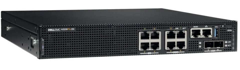 Dell N3208PX-ON 4x1G RJ-45 2x10G SFP+ PoE 5G RJ-45 (210-ASPN) — pohľad 1 | Originálny Dell produkt
