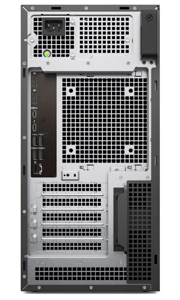 DELL Pro Max Tower T2 FCT2250/ Ultra 7-265K/ 32GB/ 1TB SSD/  W11Pro/ vPro/ 3Y PS on-site – Zadné porty a konektivita šasi Tower