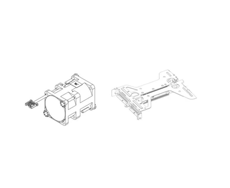 Riser Config 2 Butterfly Gen4 Riser (x8/x8) PowerEdge R360 CK (P/N: 330-BCVV) Riser Config 2 Butterfly Gen4 Riser (x8/x8) PowerEdge R360 CK (330-BCVV) — pohľad 1 | Originálny Dell produkt