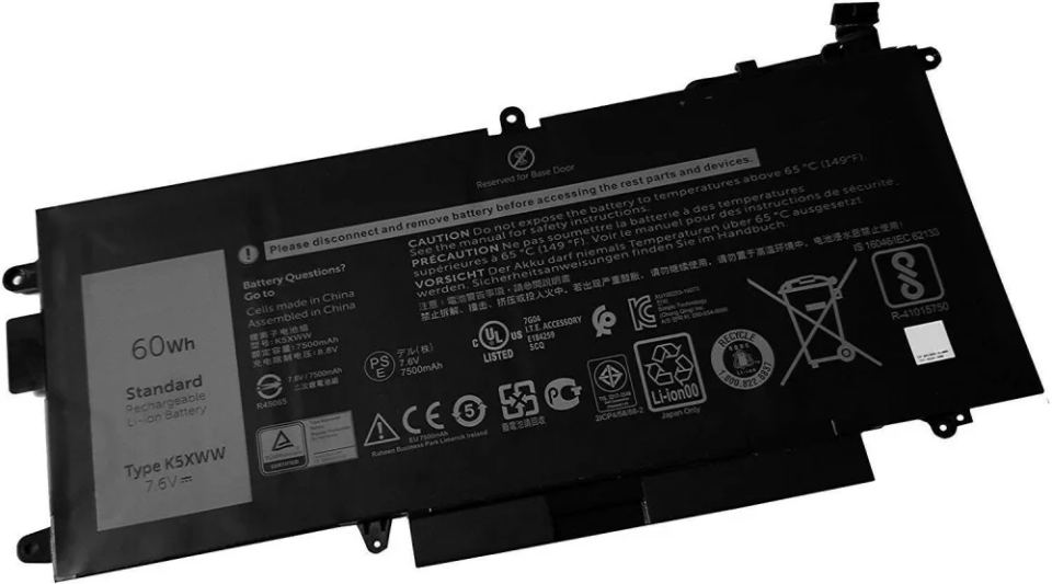 Dell Batéria 4-cell 60W/HR LI-ON pre Latitude 5289, 7389, 7390 2v1 (P/N: 451-BBZC) Dell Batéria 4-cell 60W/HR LI-ON pre Latitude 5289, 7389, 7390 2v1 (451-BBZC) — pohľad 1 | Originálny Dell produkt