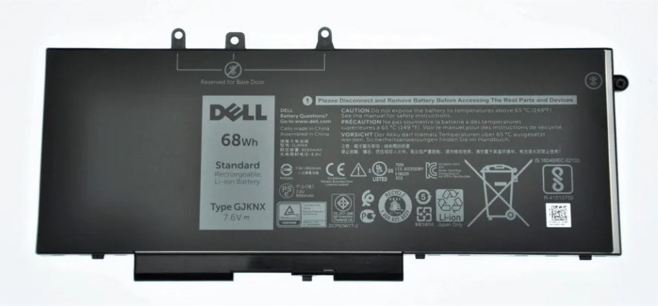 Dell Batéria 4-cell 68W/HR LI-ON pre Latitude 5491,5591,5280,5290,5480,5490,5495,5580,5590 (451-BBZG) — pohľad 1 | Originálny Dell produkt