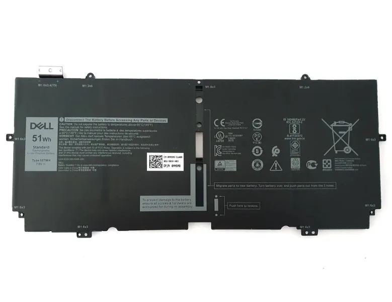 Dell Batéria 4-cell 51W/HR LI-ON pre XPS 7390, 7390 2v1 (P/N: 451-BCMB) Dell Batéria 4-cell 51W/HR LI-ON pre XPS 7390, 7390 2v1 (451-BCMB) — pohľad 1 | Originálny Dell produkt