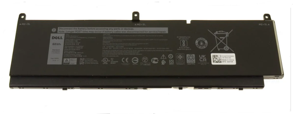 Dell Batéria 6-cell 68W/HR LI-ION pre Precision 7550, 7560, 7750, 7760 (P/N: 451-BCQF) Dell Batéria 6-cell 68W/HR LI-ION pre Precision 7550, 7560, 7750, 7760 (451-BCQF) — pohľad 1 | Originálny Dell produkt