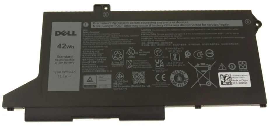 DELL Batéria 3-cell 42W/HR LI-ON Latitude 5420, 5520, Precision 3560 (P/N: 451-BCSU) DELL Batéria 3-cell 42W/HR LI-ON Latitude 5420, 5520, Precision 3560 (451-BCSU) — pohľad 1 | Originálny Dell produkt