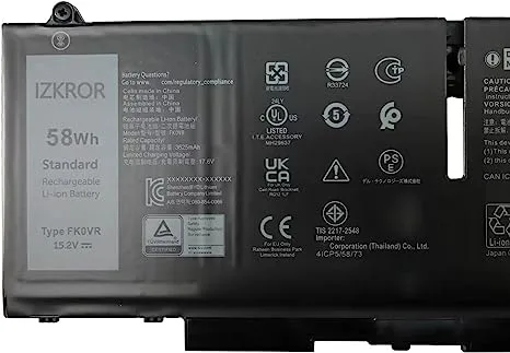 Dell Batéria 4-cell 58W/HR LI-ON pre Latitude 5330, 5430, 5530, 7330, 7430, 7530, Procision 3570 (P/N: 451-BCWY) Dell Batéria 4-cell 58W/HR LI-ON pre Latitude 5330, 5430, 5530, 7330, 7430, 7530, Procision 3570 (451-BCWY) — pohľad 1 | Originálny Dell produkt