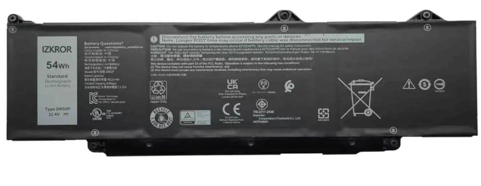 Dell Batéria 3-cell 54W/HR LI-ION pre Latitude 5340,5440,5540, 5450, Procision 3480, 3580 (P/N: 451-BDBL) Dell Batéria 3-cell 54W/HR LI-ION pre Latitude 5340,5440,5540, 5450, Procision 3480, 3580 (451-BDBL) — pohľad 1 | Originálny Dell produkt