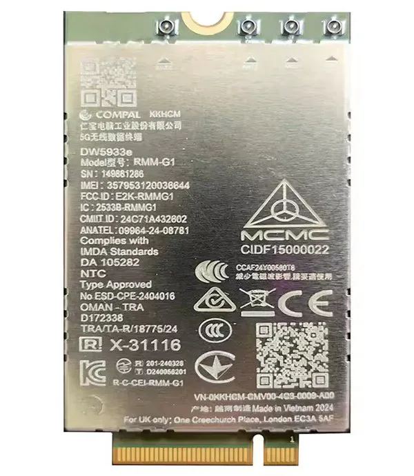 DELL 5G modem/ karta MediaTek T700 (DW5933E) WWAN (530-BBFC) — originálny produkt Dell