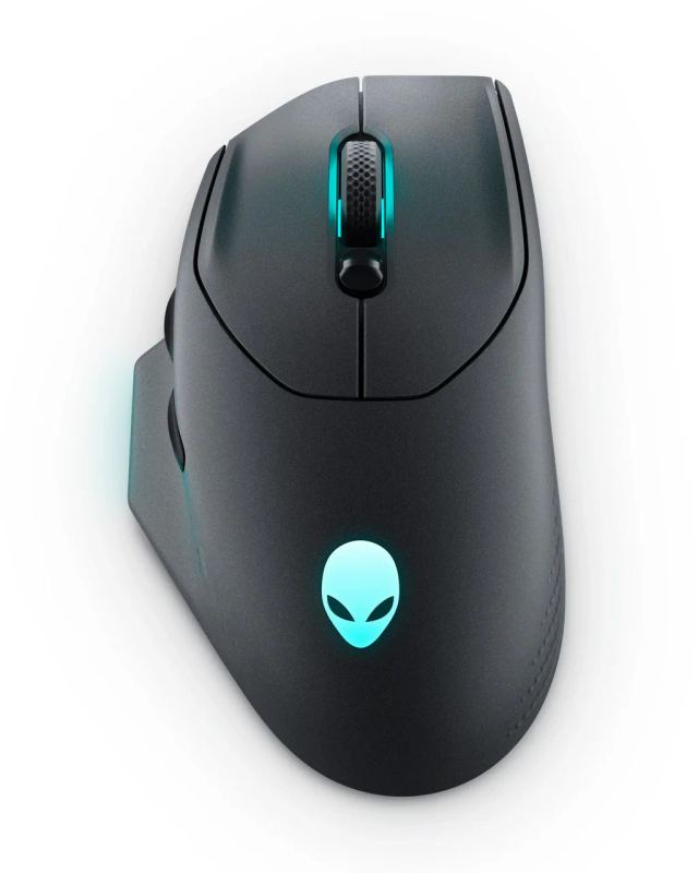 Dell Alienware 620M/Herná/Optická/Pre pravákov/26 000 DPI/Drôtová+bezdrôtová/Čierna (545-BBFB) — originálny produkt Dell