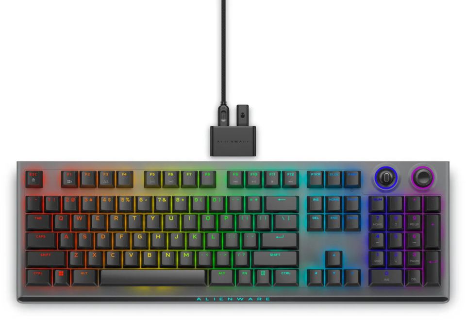 Dell Alienware AW920K/Bezdrôtová USB + Bluetooth/Čierna (P/N: 545-BBFL) Dell Alienware AW920K/Bezdrôtová USB + Bluetooth/Čierna (545-BBFL) — pohľad 1 | Originálny Dell produkt