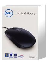 Dell myš, optická MS116, USB, čierna retail box (570-AAIR) — detailný náhľad 4