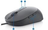 Dell MS3220/Kancelárska/Laserová/Pre pravákov/3 200 DPI/Drôtová USB/Čierna (570-ABHN) — detailný náhľad 5