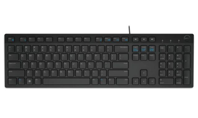 DELL klávesnice KB216/ multimediální/ španělská/ USB/ drátová/ černá (580-ADGS) — originálny produkt Dell