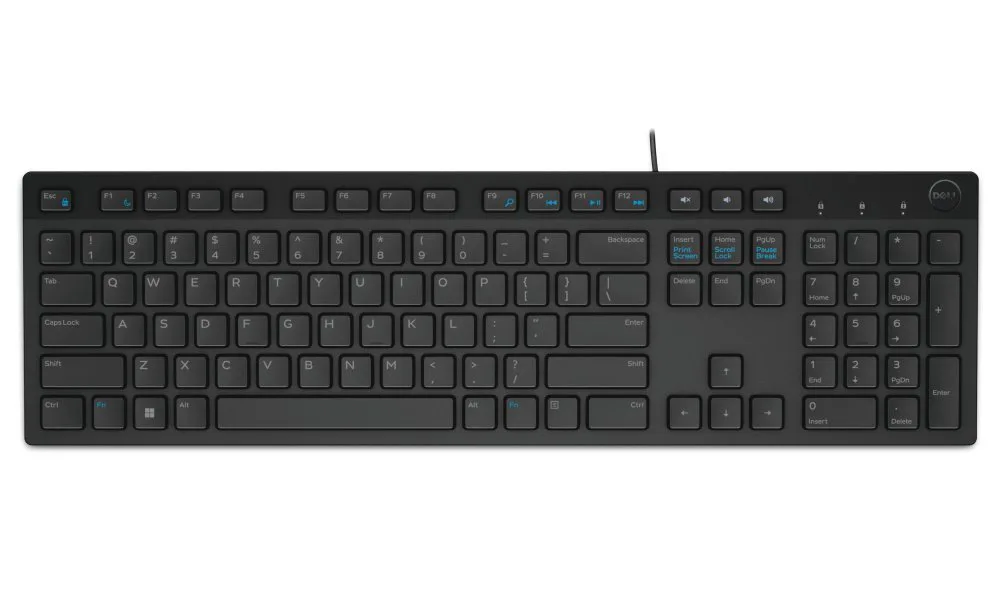 DELL klávesnice KB216/ multimediální/ Italská/ USB/ drátová/ černá (580-ADHM) — originálny produkt Dell