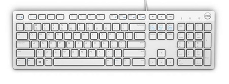 Dell KB216/Drôtová USB/GER layout/Biela (P/N: 580-ADHW) Dell KB216/Drôtová USB/GER layout/Biela (580-ADHW) — pohľad 1 | Originálny Dell produkt