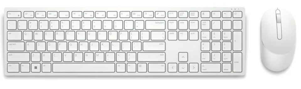 Dell set klávesnica+myš, KM5221W, bezdrôt., US biela (P/N: 580-AKEZ) Dell set klávesnica+myš, KM5221W, bezdrôt., US biela (580-AKEZ) — pohľad 1 | Originálny Dell produkt