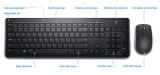 Dell Wireless Keyboard and Mouse-KM3322W - UK (QWERTY) (580-AKGP) — detailný náhľad 1