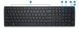 Dell KB500/Bezdrôtová USB/ CZ layout/Čierna (580-BBGJ) — detailný náhľad 7