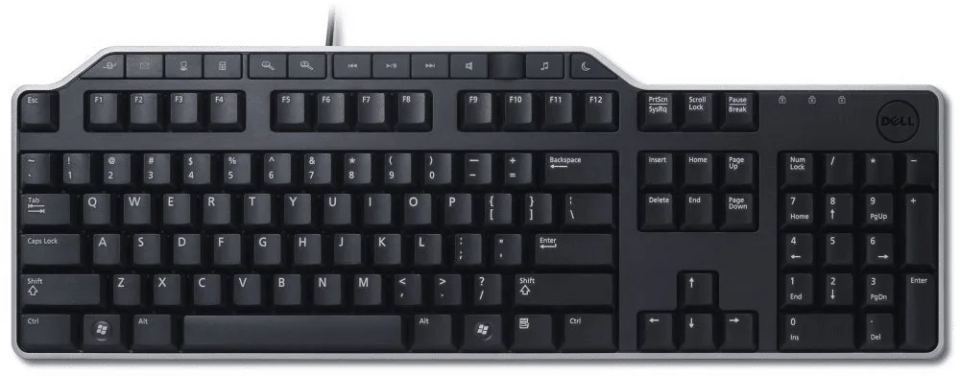 Dell klávesnica KB522 multimedia CZ/ SK bez myši (580-BBJQ) — pohľad 1 | Originálny Dell produkt