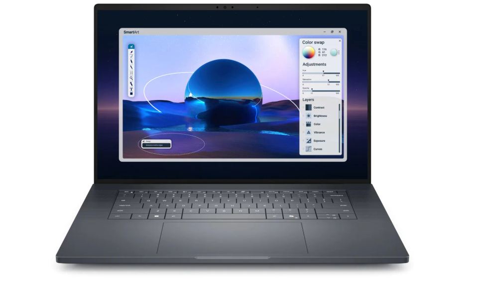 Dell Pro Max Premium/16 MA16250/U9-285H/16"/WUXGA/64GB/1TB/RTX 2000/W11P/Gray/3R NBD – Kompaktné šedé šasi notebooku Dell Pro Max Premium 16
