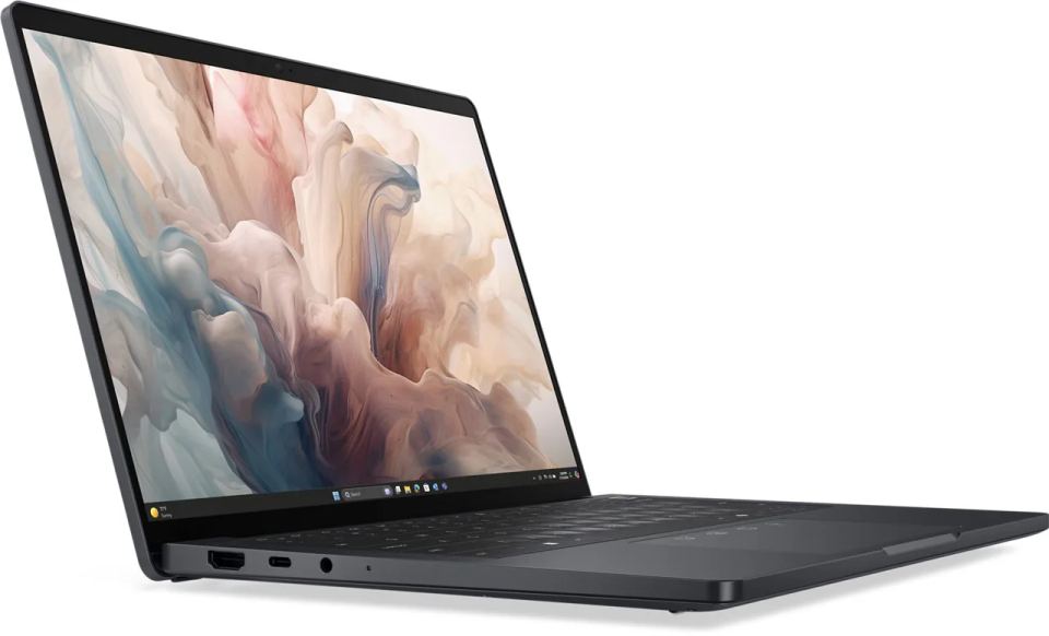 Dell Pro 13 Premium/PA13250/U7-266V/13,3"/WUXGA/16GB/512GB/Intel int/W11P/Gray/3R – Kompaktné šasi a konektory notebooku
