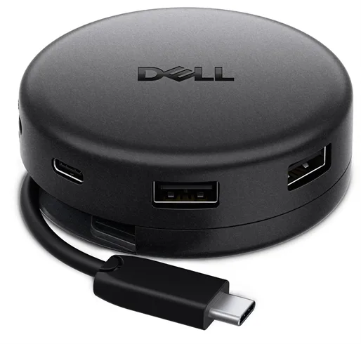 Dell Pro 7-in-1 USB-C Travel Hub - DA326 (P/N: DA326-BK-EMEA) Dell Pro 7-in-1 USB-C Travel Hub - DA326 (DA326-BK-EMEA) — pohľad 1 | Originálny Dell produkt