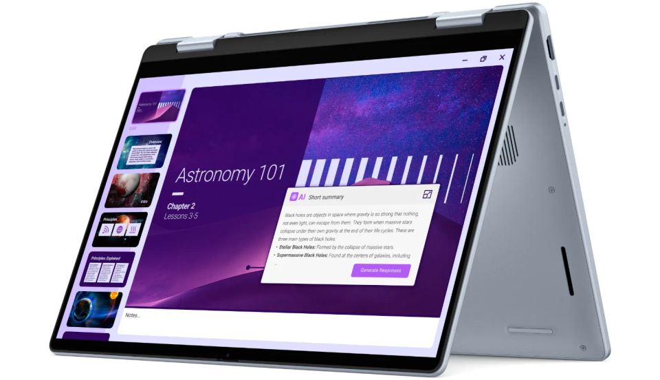 Dell 14 Plus 2-in-1/DB04250/U7-256V/14"/WUXGA/T/16GB/1TB/Arc 140V/W11H/Silver/1R – Kompaktné strieborné šasi a podsvietená klávesnica