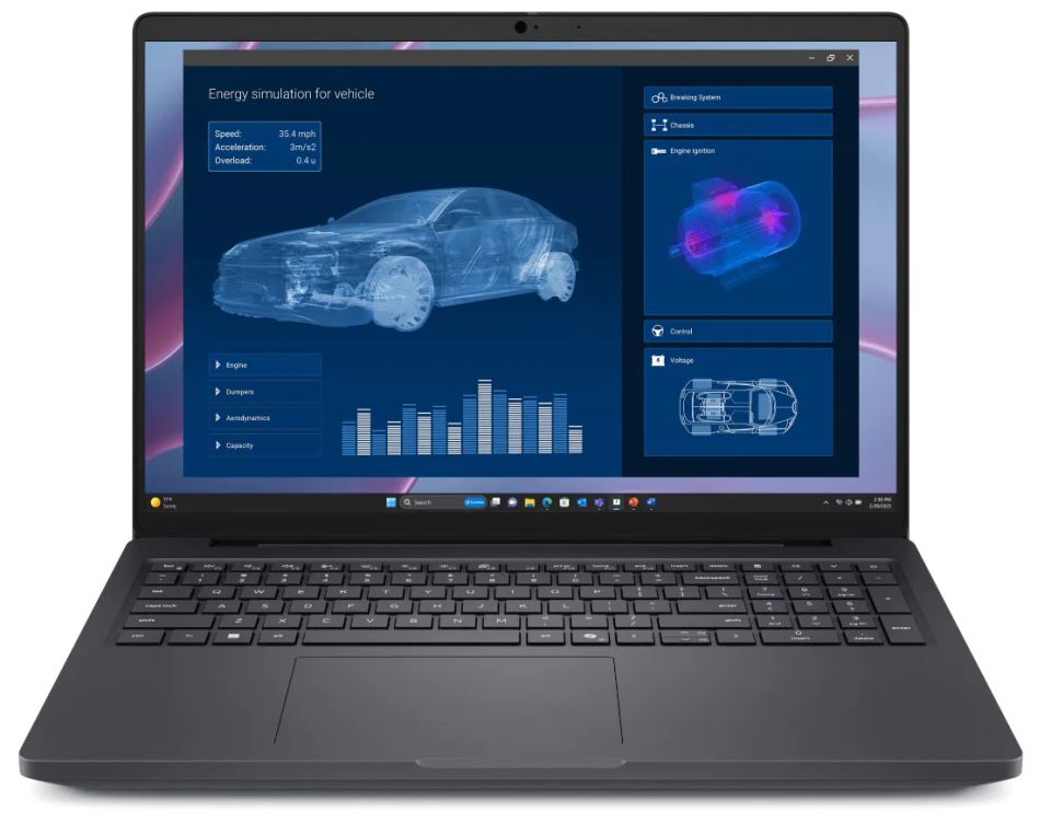 Dell Pro Max/16 MC16255/AI7PRO-350/16"/WUXGA/32GB/1TB/RTX 1000/W11P/Gray/3R NBD – Pracovný notebook Dell Pro Max 16 v sivom vyhotovení