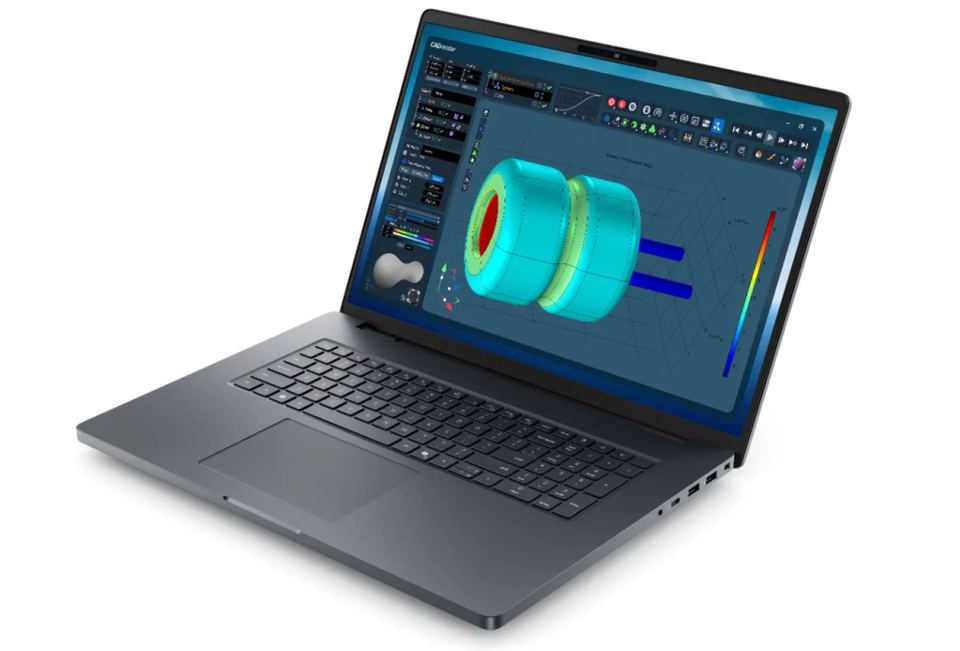 Dell Pro Max Plus/18 MB18250/U7-265HX/18"/2560x1600/32GB/1TB/RTX 3000/W11P/Gray/3R NBD – Konektivita a šasi notebooku Dell Pro Max Plus 18