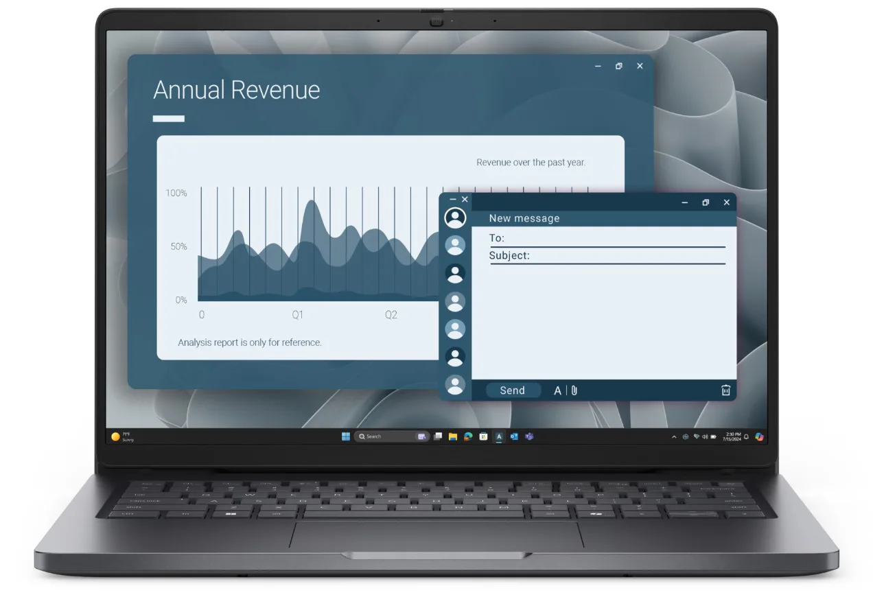 Dell Pro 14/PC14255/R5-220/14"/WUXGA/8GB/256GB/AMD int/W11P/Gray/3R NBD (HJR6Y) — detailný náhľad 4