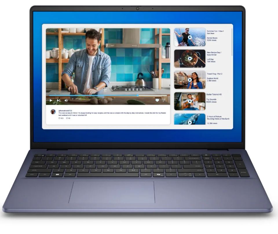 Dell 16/DC16251/7-150U/16"/WUXGA/32GB/1TB/Intel int/W11P/Midnight/3R NBD – Displej a podsvietená klávesnica Dell 16