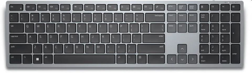 DELL KB700 bezdrôtová klávesnica CZ/SK  (KB700-GY-R-CSK) — pohľad 1 | Originálny Dell produkt