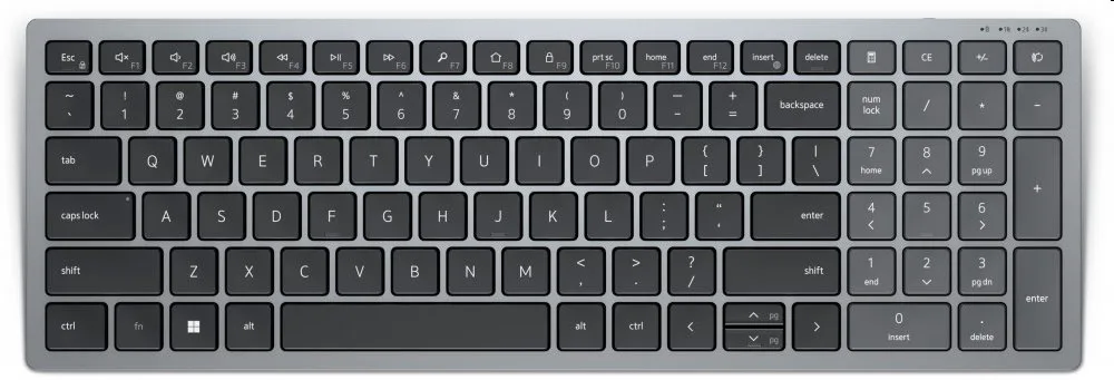 DELL KB740 bezdrôtová klávesnica CZ/SK  (KB740-GY-R-CSK) — originálny produkt Dell
