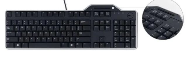 DELL KB813, SmartCard, USB klávesnica, SK layout, Black (KB813-BKB-CSK) — originálny produkt Dell