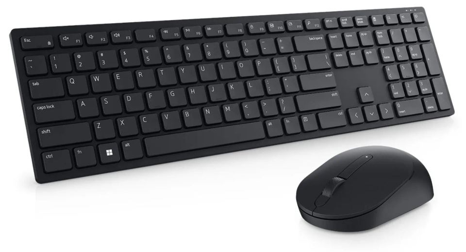 Dell Pro Keyboard and Mouse - KM5221W - US International (QWERTY) - Black (P/N: KM5221WBKB-INT) Dell Pro Keyboard and Mouse - KM5221W - US International (QWERTY) - Black (KM5221WBKB-INT) — pohľad 1 | Originálny Dell produkt