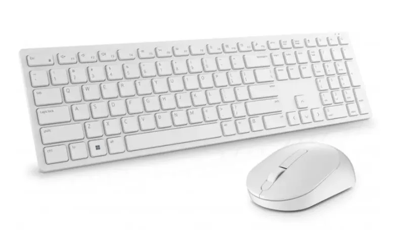 Dell Pro Wireless Keyboard and Mouse - KM5221W - Czech/Slovak (QWERTZ) - White (KM5221WWHB-CSK) — originálny produkt Dell