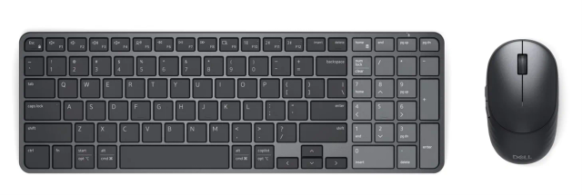 Nabíjateľná kompaktná klávesnica a myš Dell Pro 7 – KM746 – Czech/Slovak (KM746-BLK-CSK) — originálny produkt Dell