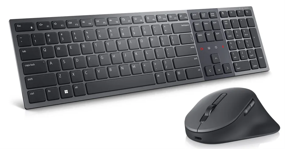 Klávesnica a myš pre spoluprácu Dell Premier - KM900 - US medzinárodná angličtina (QWERTY) - podsvietená (KM900-GR-INT) — pohľad 1 | Originálny Dell produkt