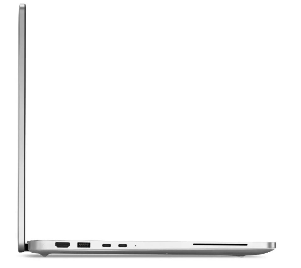 Dell Pro 16 Plus/PB16255/R5PRO-230/16"/WUXGA/32GB/1TB/AMD int/W11P/Silver/3R NBD – Detail 16-palcového WUXGA displeja a numerickej klávesnice