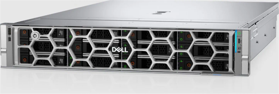 DELL PowerEdge R570/ 16x 2.5"/ Xeon 6517P/ 1x 32GB/ 2x 960GB SSD/ H965i/ iDRAC 10 Ent. 17G/2x1100W/2x GLAN/ 3Y Basic (RCYKN) — pohľad 1 | Originálny Dell produkt