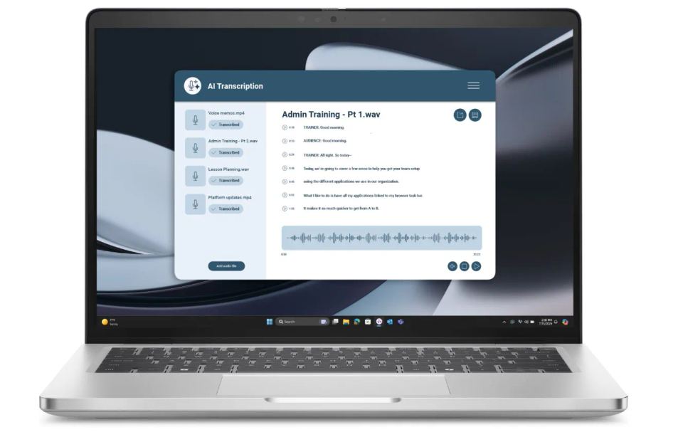 Dell Pro 14 Plus/PB14255/R7PRO-250/14"/WUXGA/16GB/512GB/AMD int/W11P/Silver/3R NBD – Detail klávesnice a konektorov notebooku