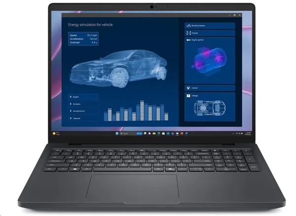 DELL NTB Pro Max 16 MC16250/U7- 265H/32GB/1TSSD/16" FHD+/NVIDIA RTX PRO 1000/WLAN/No AC Adapter/Bck Kb/W11P/3Y PS NBD (T0M56) — originálny produkt Dell