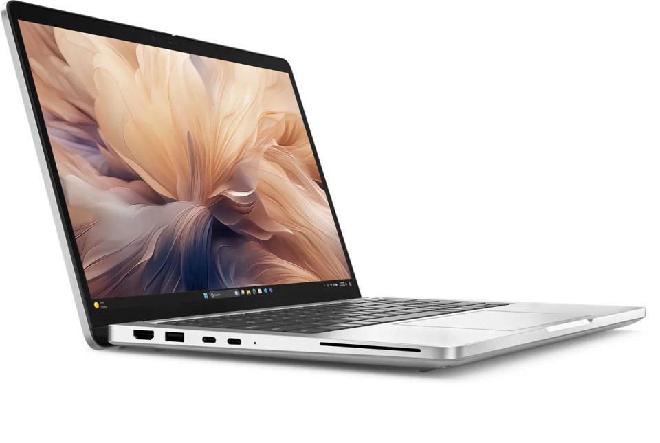 Dell Pro 13 Plus/PB13250/U5-236V/13,3"/WUXGA/16GB/512GB/Intel int/W11P/Silver/3R NBD – Klávesnica a portová výbava Dell Pro 13 Plus