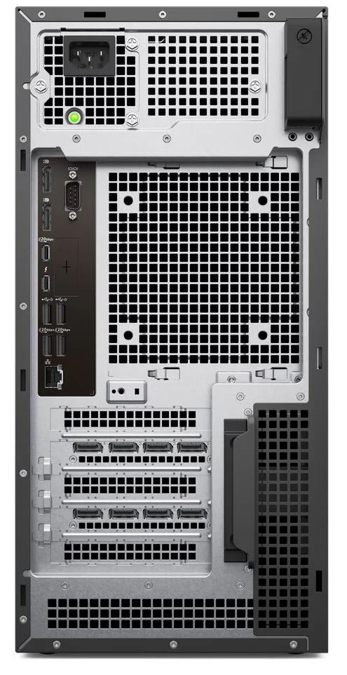 DELL Pro Max Tower T2 FCT2250/ Ultra 9-285K/ 64GB/ 1TB SSD/ W11Pro/ vPro/ 3Y PS on-site – Konektory a zadný panel stanice